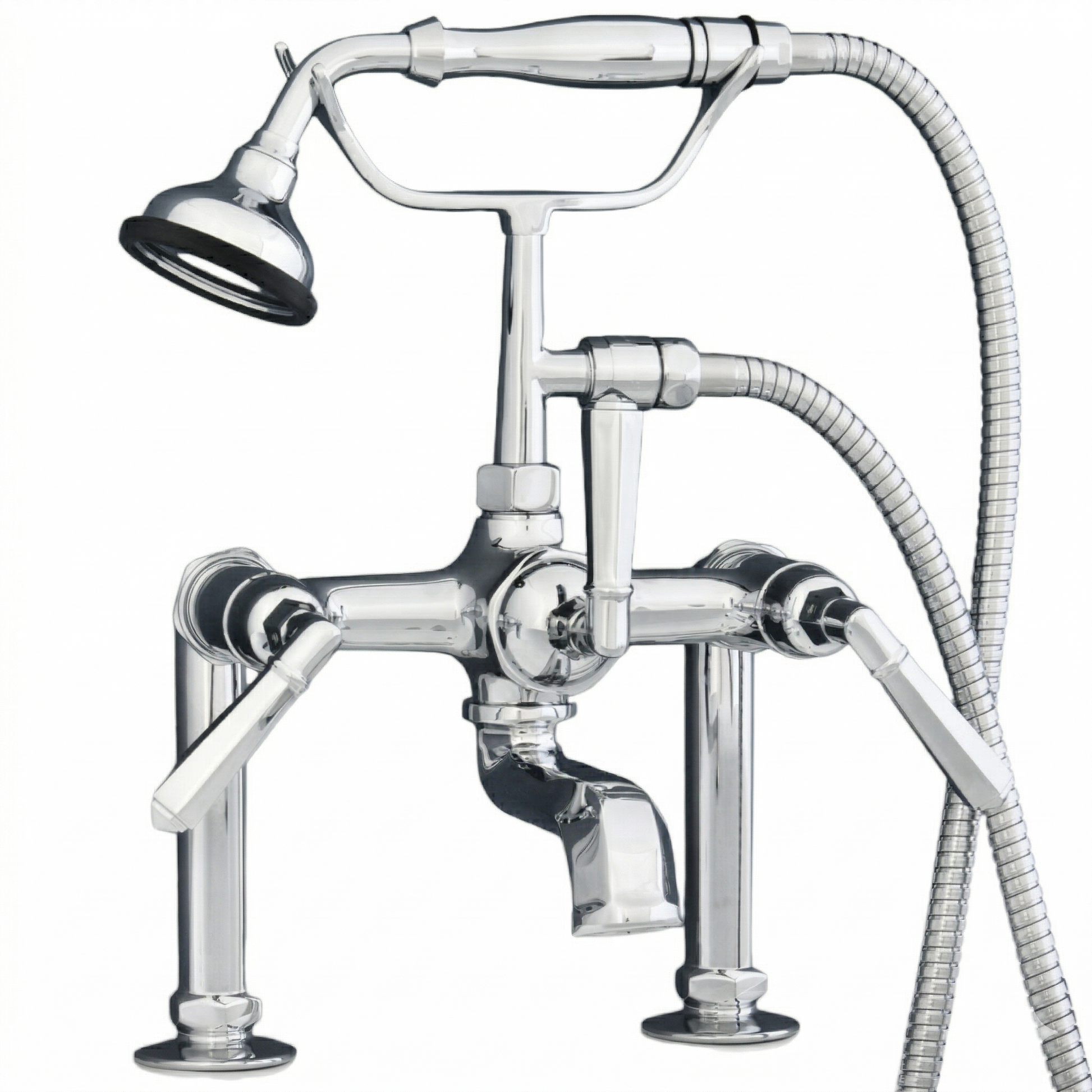 British Telephone Deck Mount Tub Faucet P1009 | Strom Living Chrome - Tub Fillers