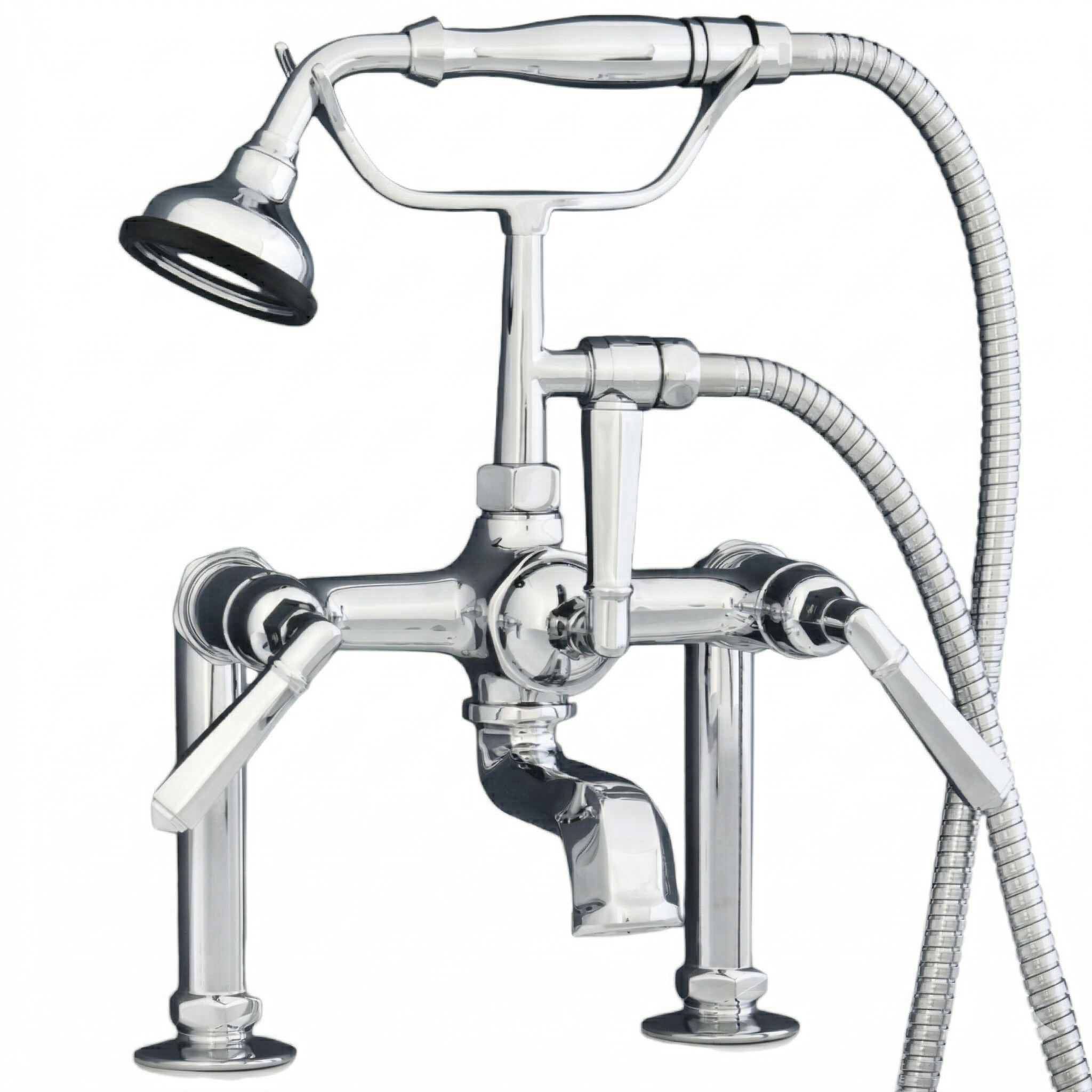 British Telephone Deck Mount Tub Faucet P1009 | Strom Living Chrome - Tub Fillers