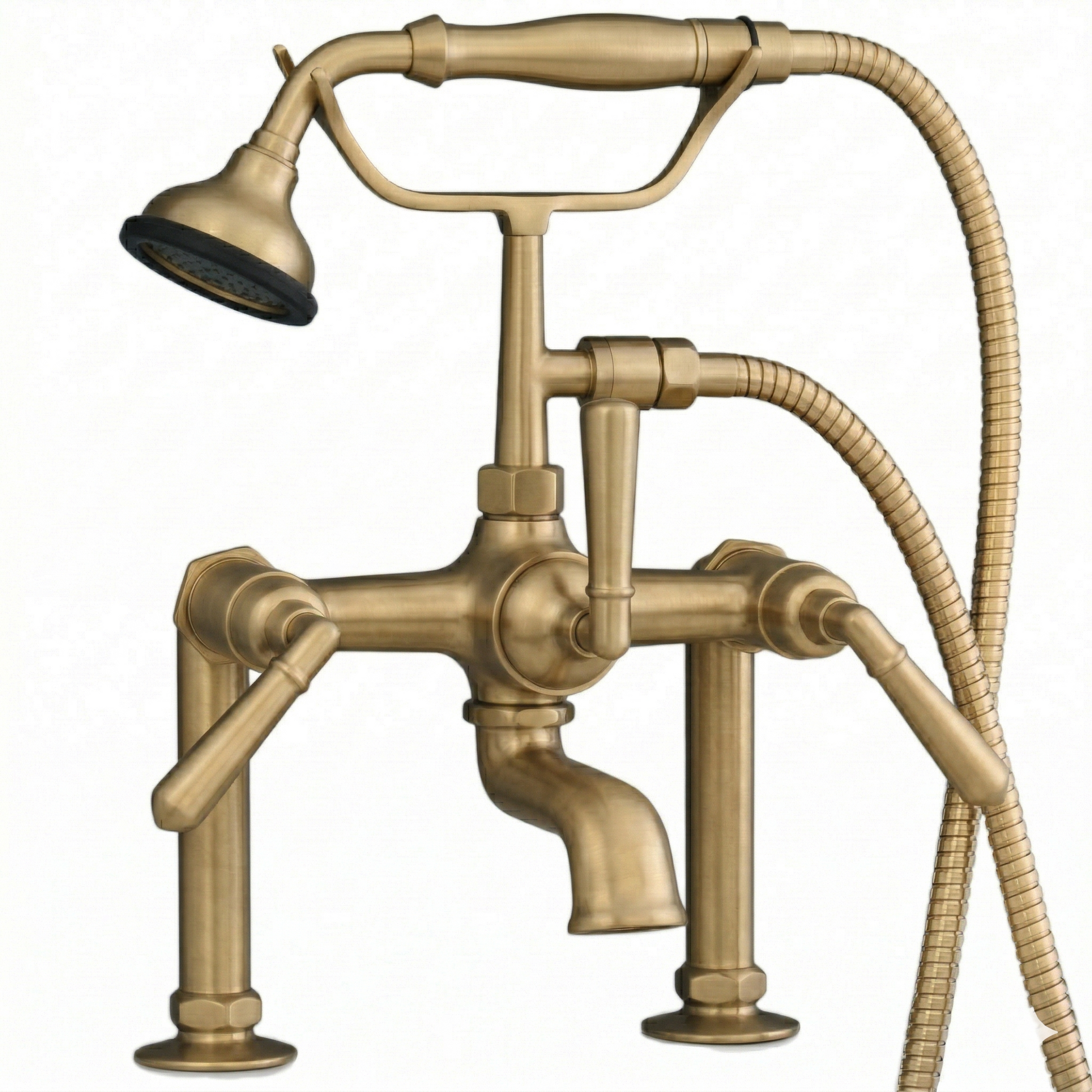 British Telephone Deck Mount Tub Faucet P1009 | Strom Living Raw Brass - Tub Fillers