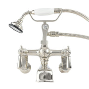 British Telephone Tub Faucet with Metal Handheld Shower and Lever Handle P1014 | Strom Living