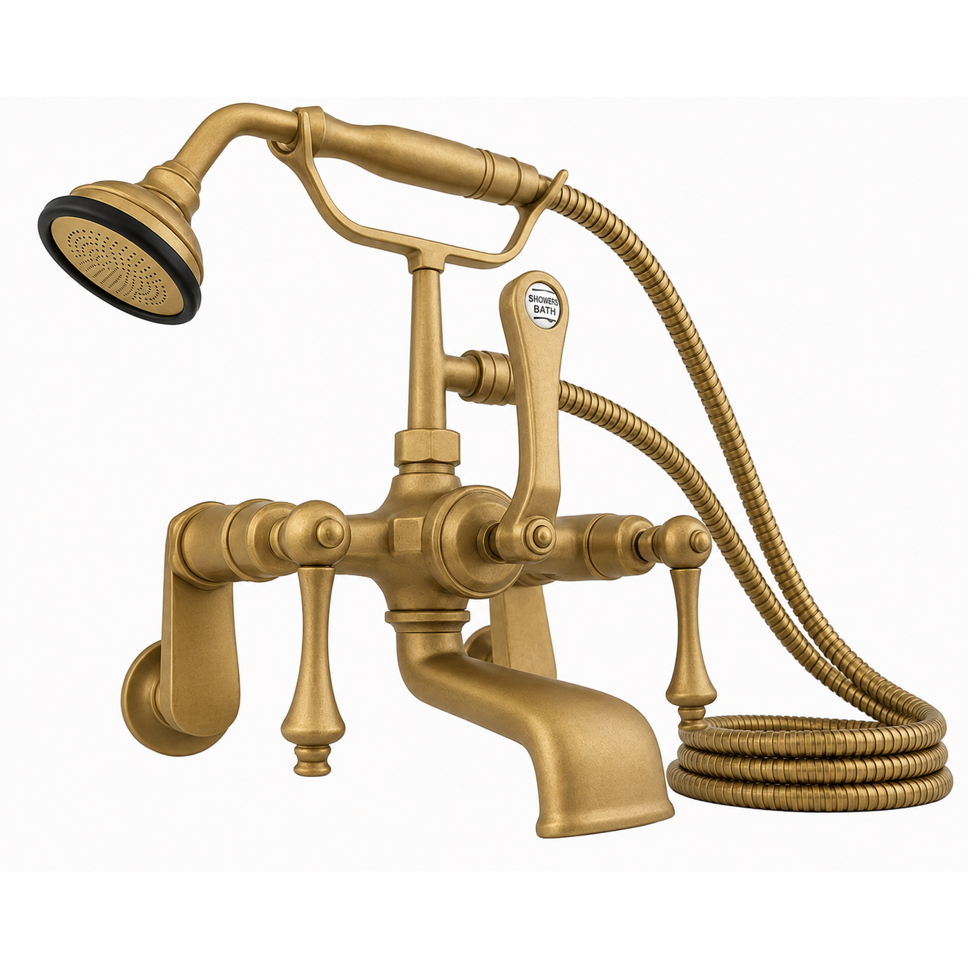British Telephone Tub Faucet Lever w/ Handheld P1014 | Strom Living
