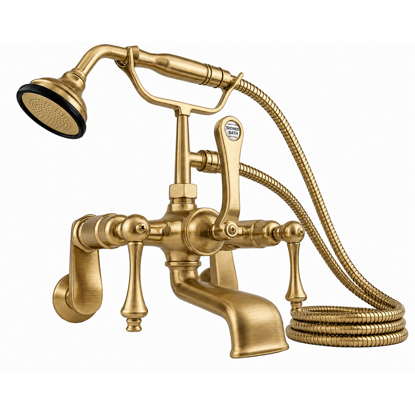 British Telephone Tub Faucet Lever w/ Handheld P1014 | Strom Living