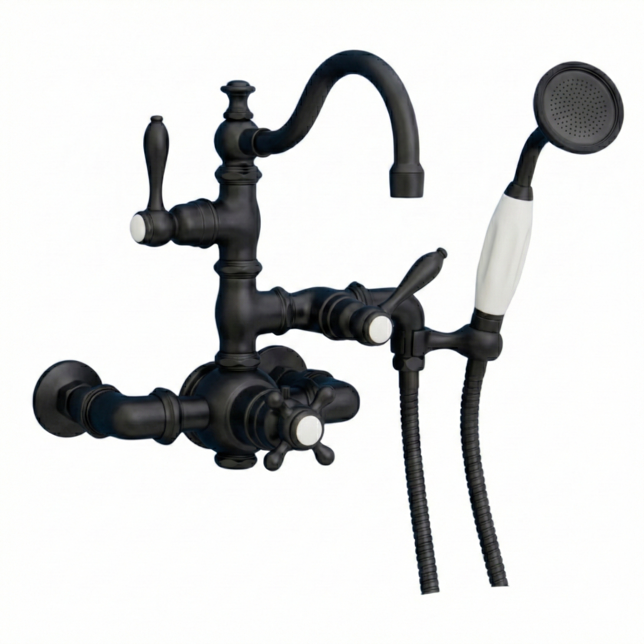 Thermostatic Wall Mount Tub Faucet w/ Handheld P1016 | Strom Living Oil Rubbed Bronze - Tub Fillers