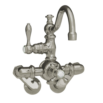 Strom Living Thermostatic Tub Wall Mount Faucet with Fixed Arched Spout