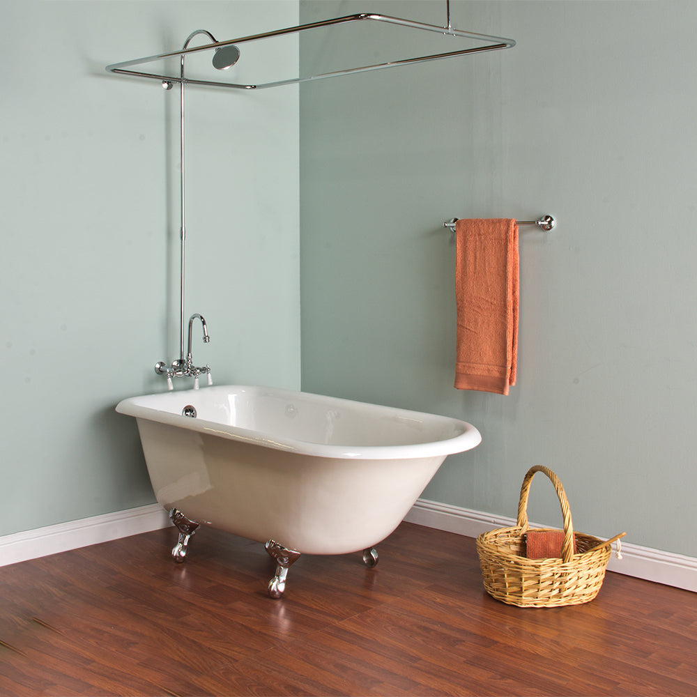 Wall Mount Enclosure Shower Set with Rectangle Enclosure & 1.75 GPM/3 3, 8" Center Faucet Body P1021 | Strom Living - Showers