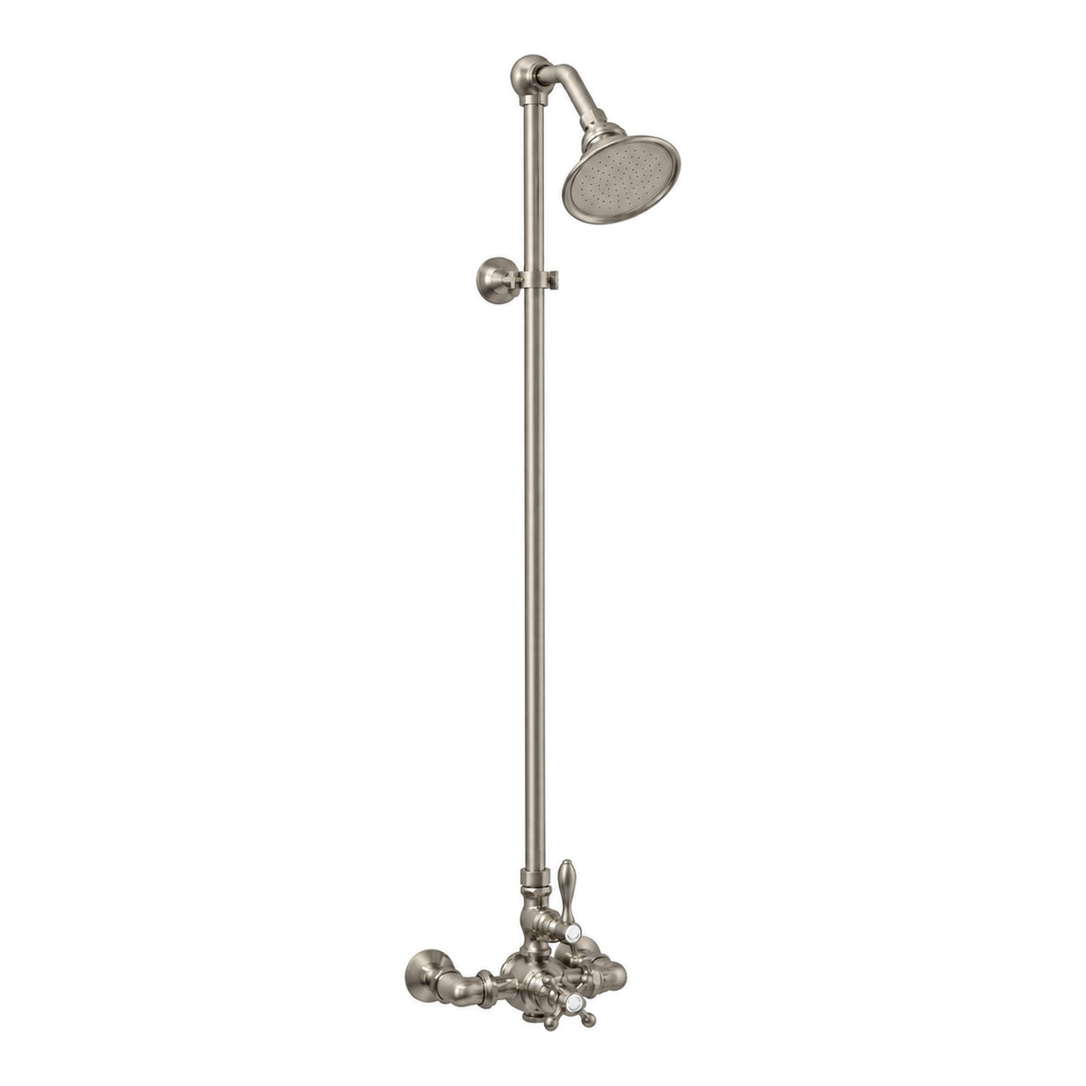 Exposed Thermostatic Shower System P1022 in Matte Nickel