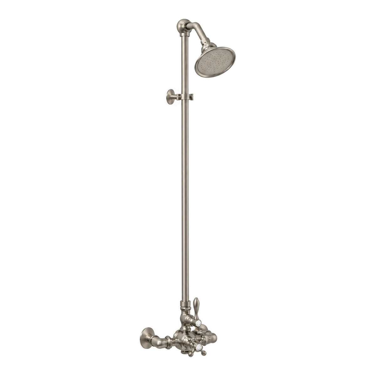 Exposed Thermostatic Shower System P1022 in Matte Nickel