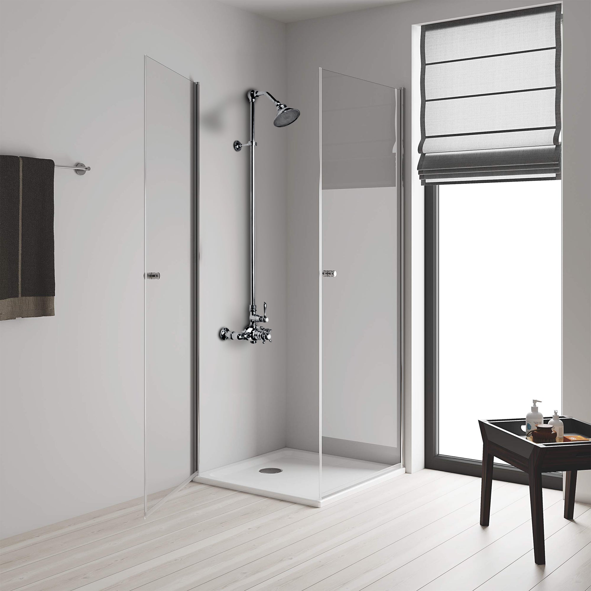 Exposed Thermostatic Shower System P1022 | Strom Living - Showers