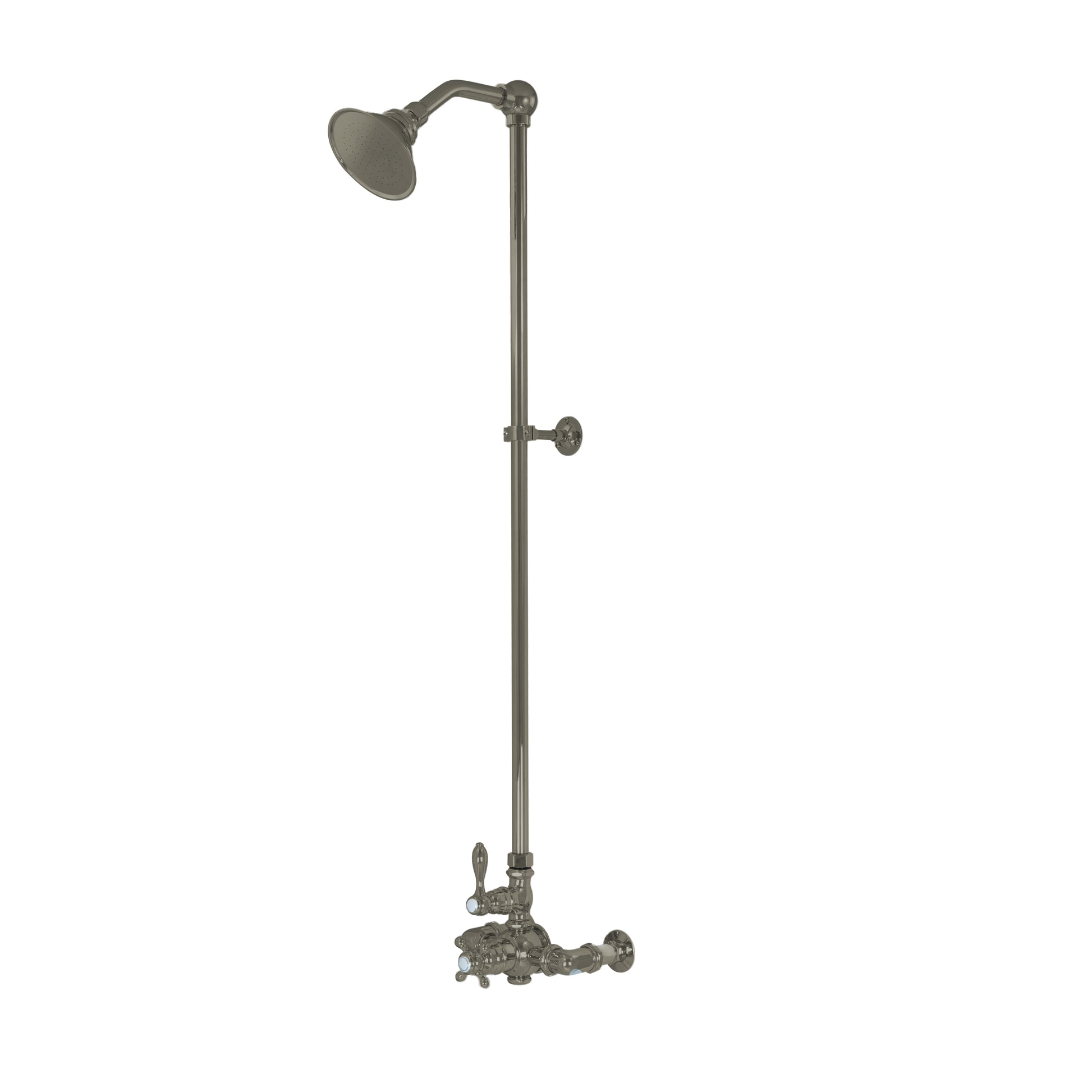 Exposed Thermostatic Shower System P1022 | Strom Living Matte Nickel - Showers