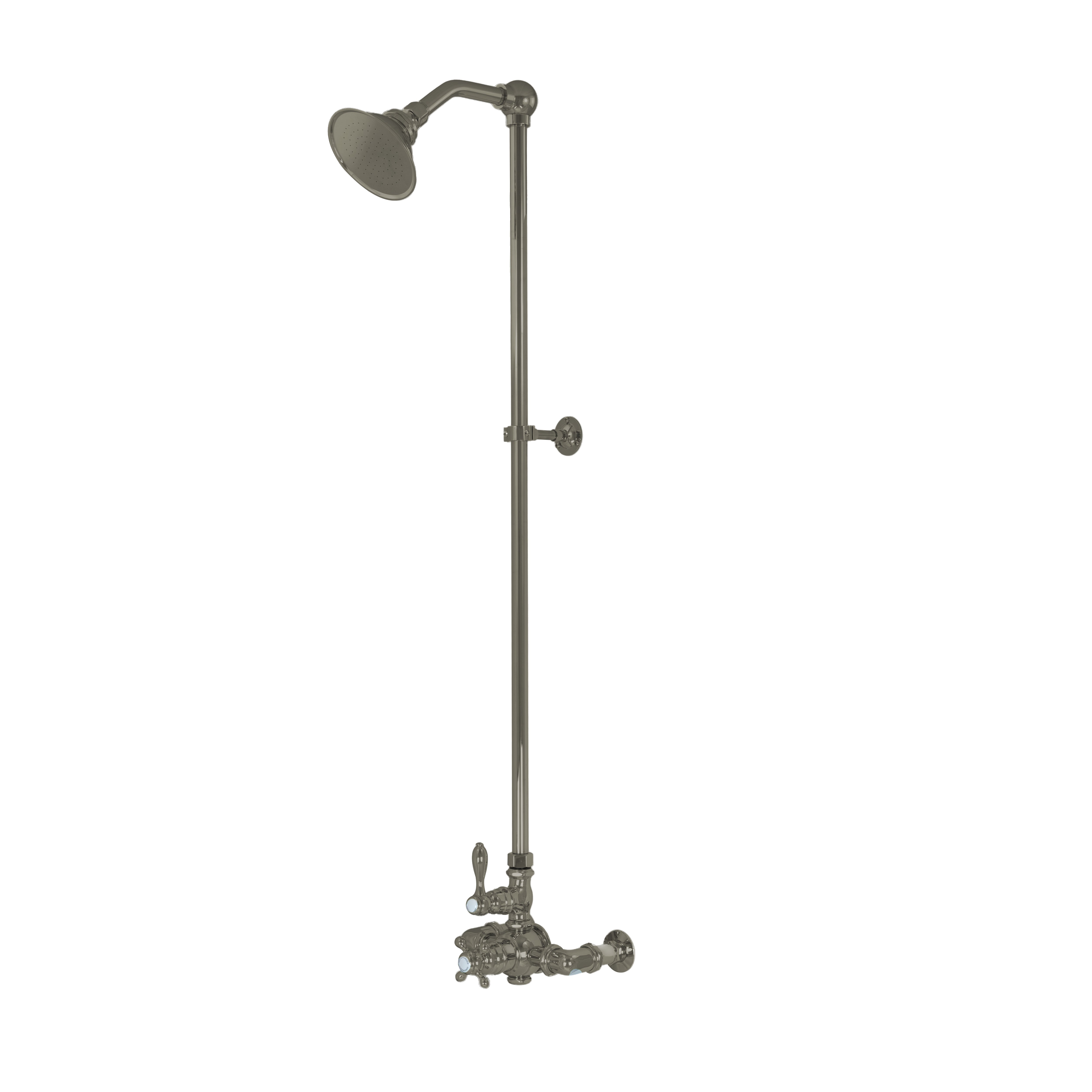 Exposed Thermostatic Shower System P1022 | Strom Living Matte Nickel - Showers