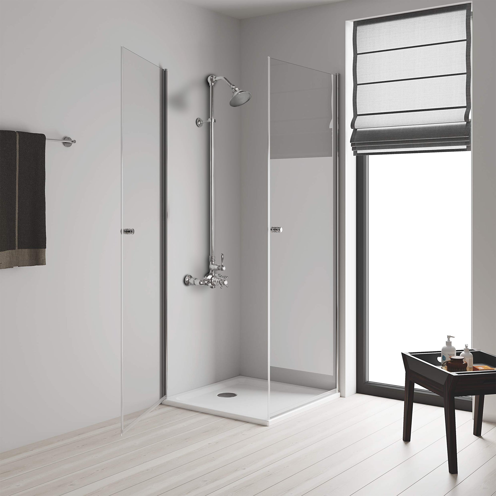 Exposed Thermostatic Shower System P1022 | Strom Living - Showers