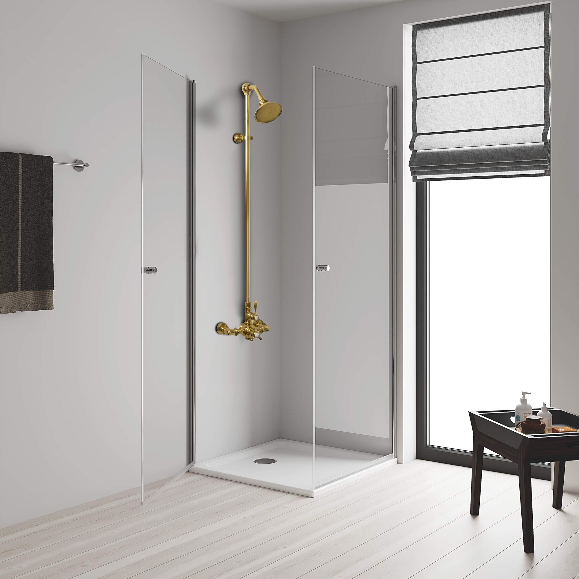 Exposed Thermostatic Shower System P1022 | Strom Living - Showers