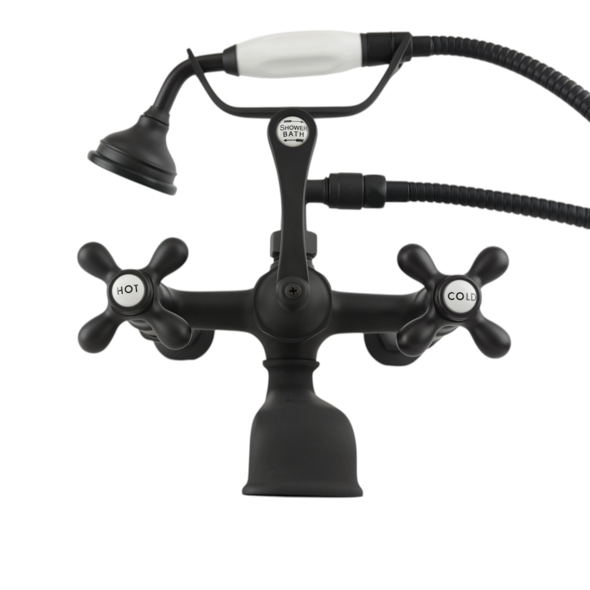 British Telephone Wall Mount Faucet P1027 | Strom Living Cross-Point Handles - Tub Fillers