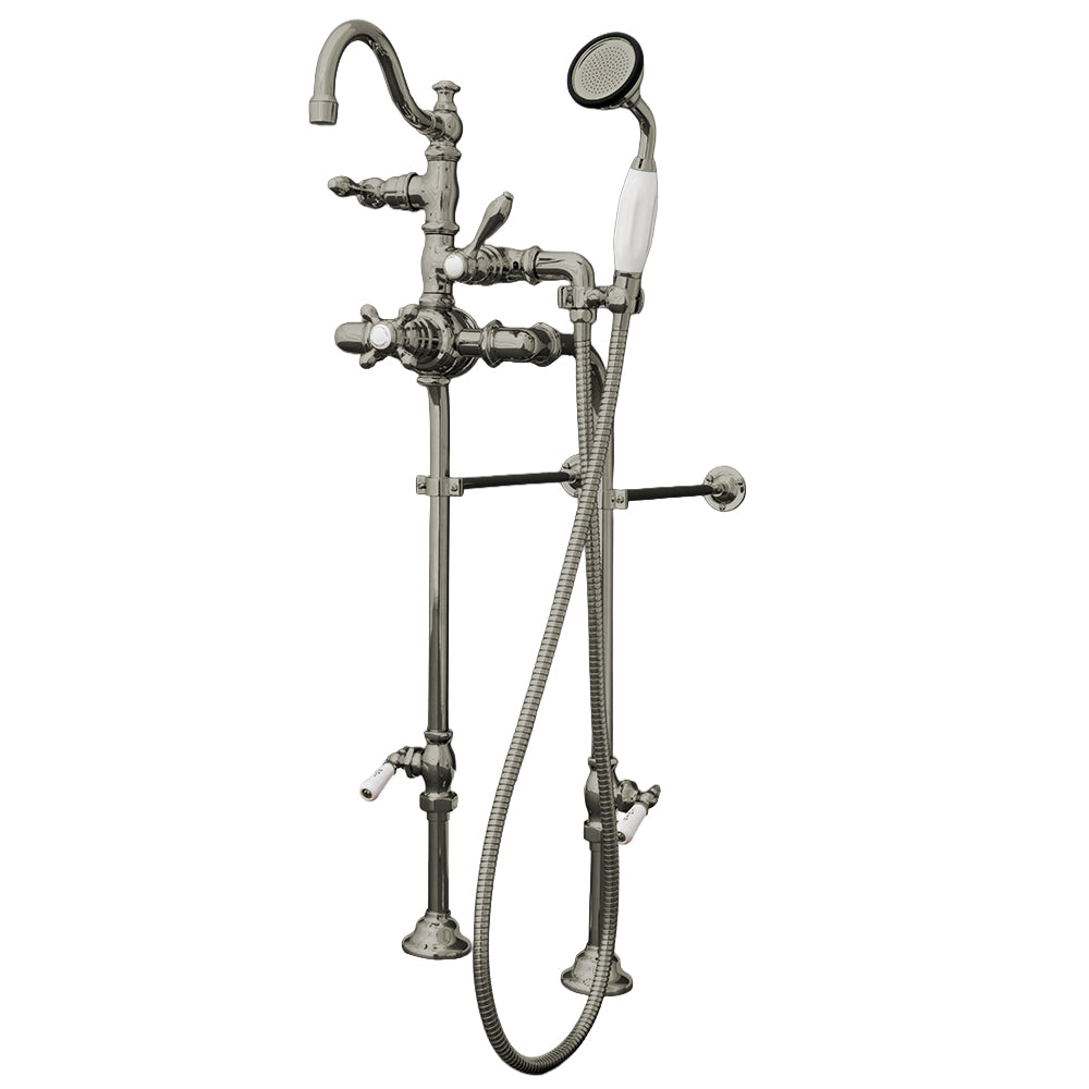 Strom Living Thermostatic Deck Mount Tub Faucet with Adjustable centers
