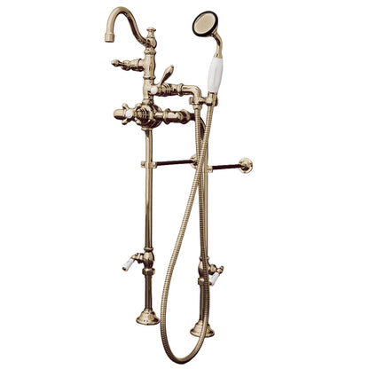 Strom Living Thermostatic Deck Mount Tub Faucet with Adjustable centers