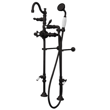 Strom Living Thermostatic Deck Mount Tub Faucet with Adjustable centers