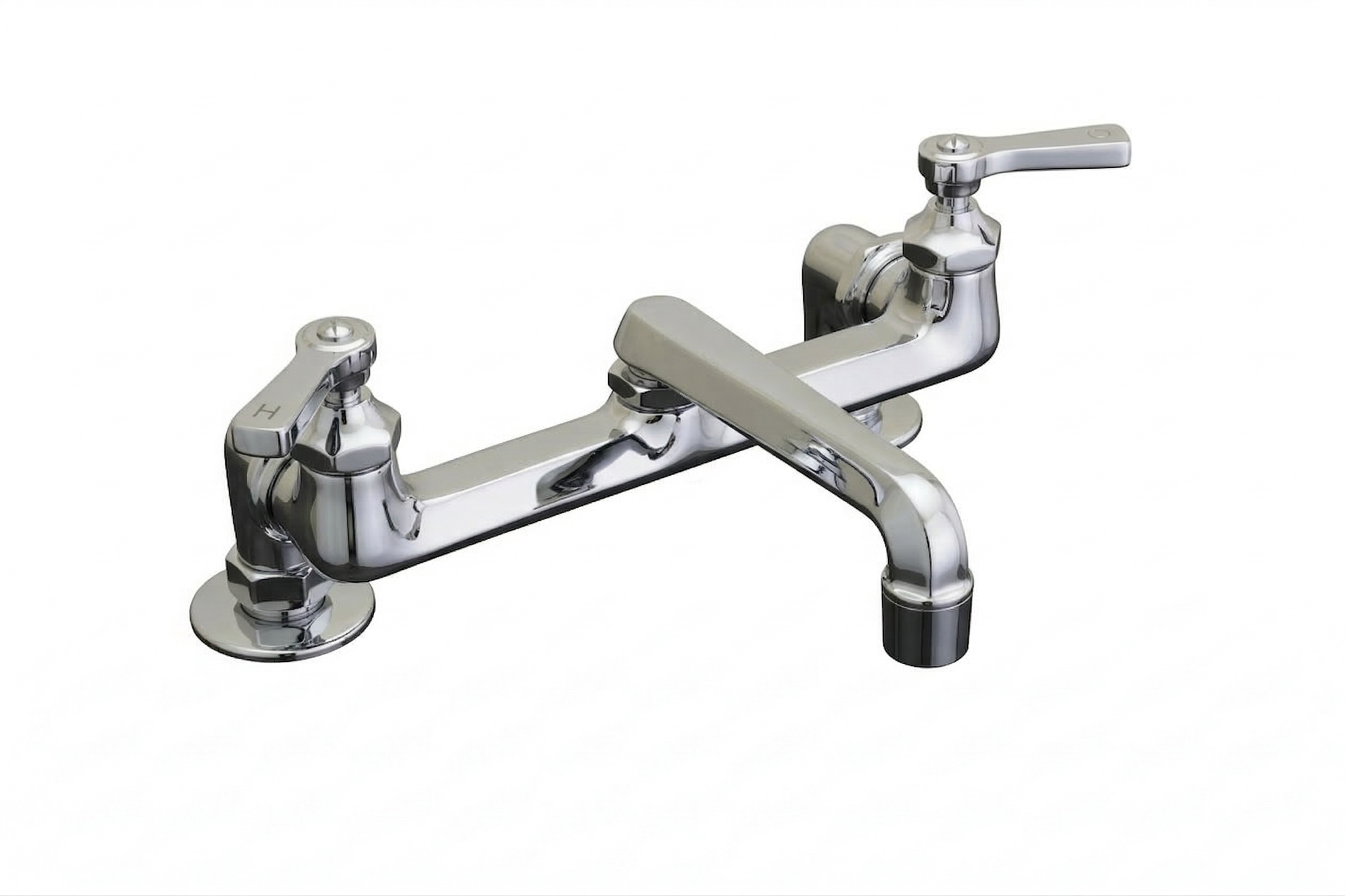 Deco Kitchen Faucet with Deco Lever Handles P1046 | Strom Living Chrome - Kitchen Faucets