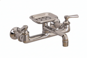 Deco Wall Mount Kitchen Faucet with Soap Dish P1047 | Strom Living Polished Nickel - Kitchen Faucets