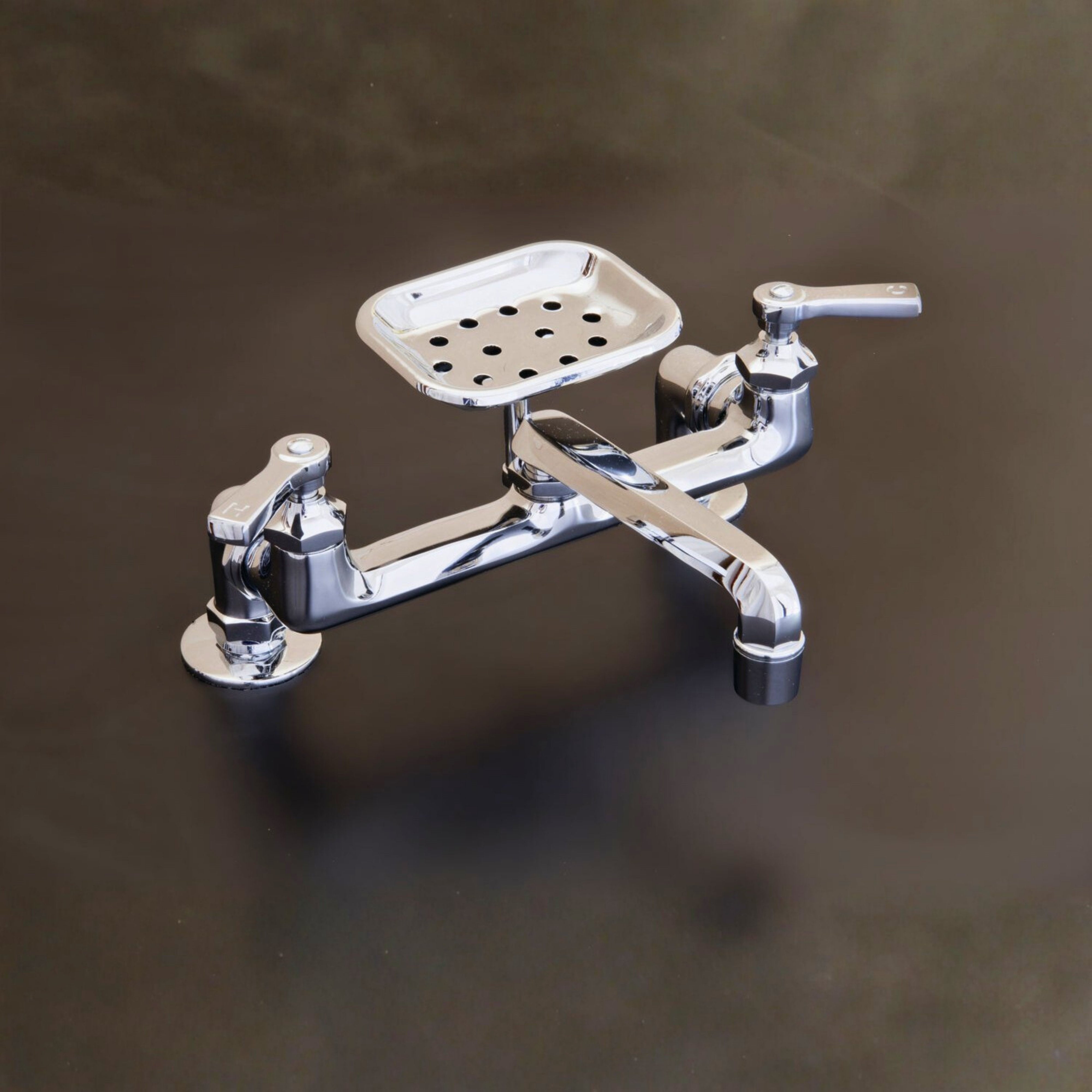 Deco Deck Mount Kitchen Faucet with Soap Dish P1048 | Strom Living - Kitchen Faucets