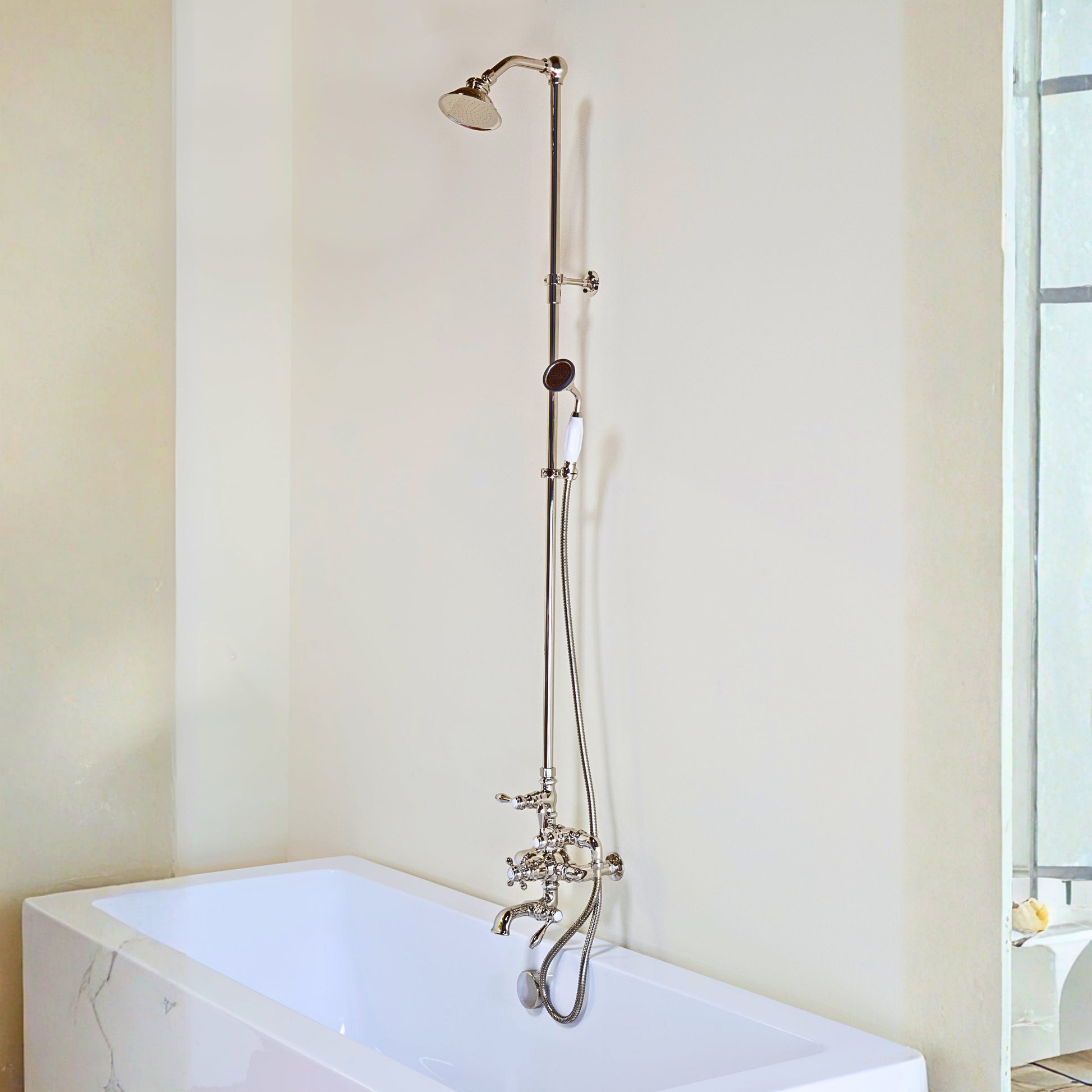 Exposed Thermostatic Tub & Shower System P1049 | Strom Living - Showers