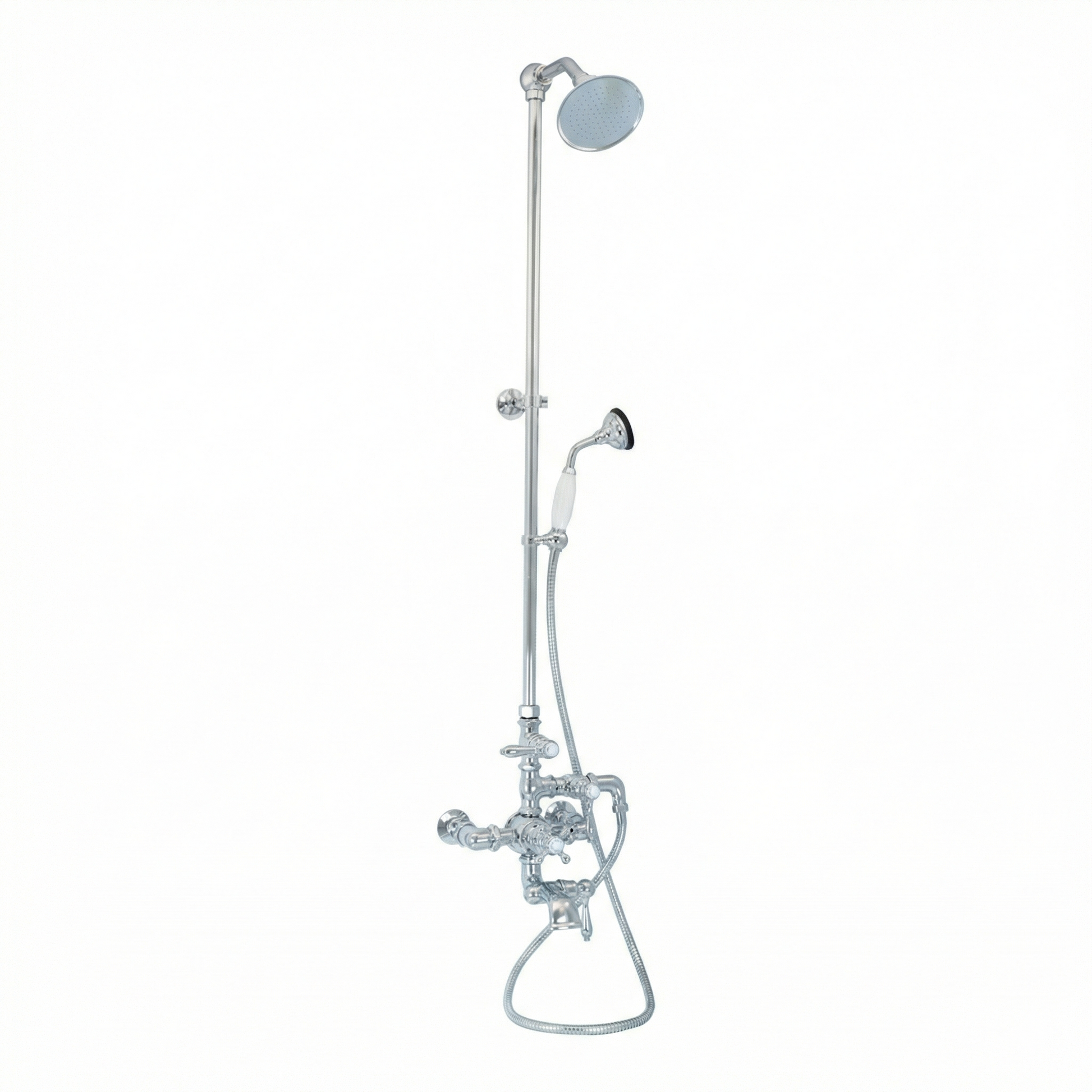 Exposed Thermostatic Tub & Shower System P1049 | Strom Living Chrome - Showers