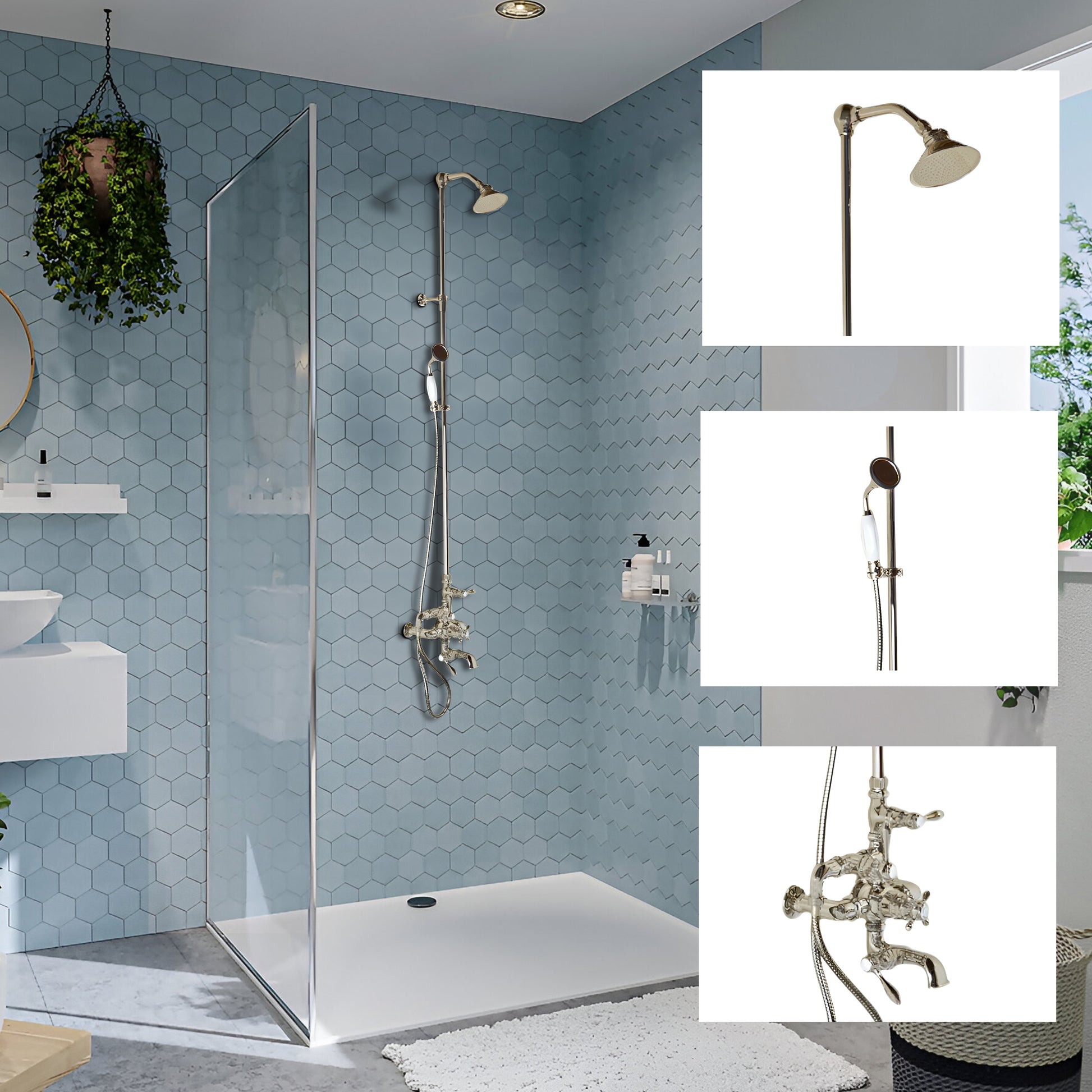 Thermostatic Shower System with Tub Spout P1089 | Strom Living - Showers
