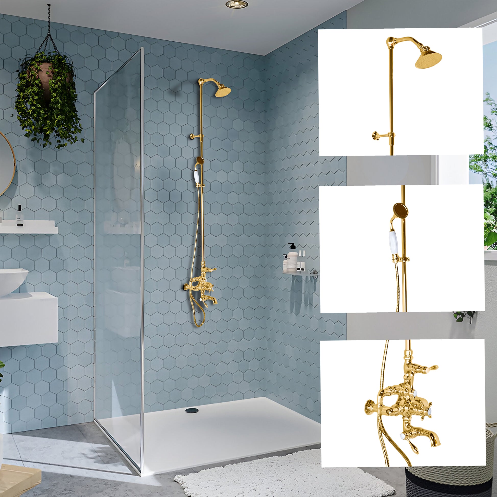 Thermostatic Shower System with Tub Spout P1089 | Strom Living - Showers
