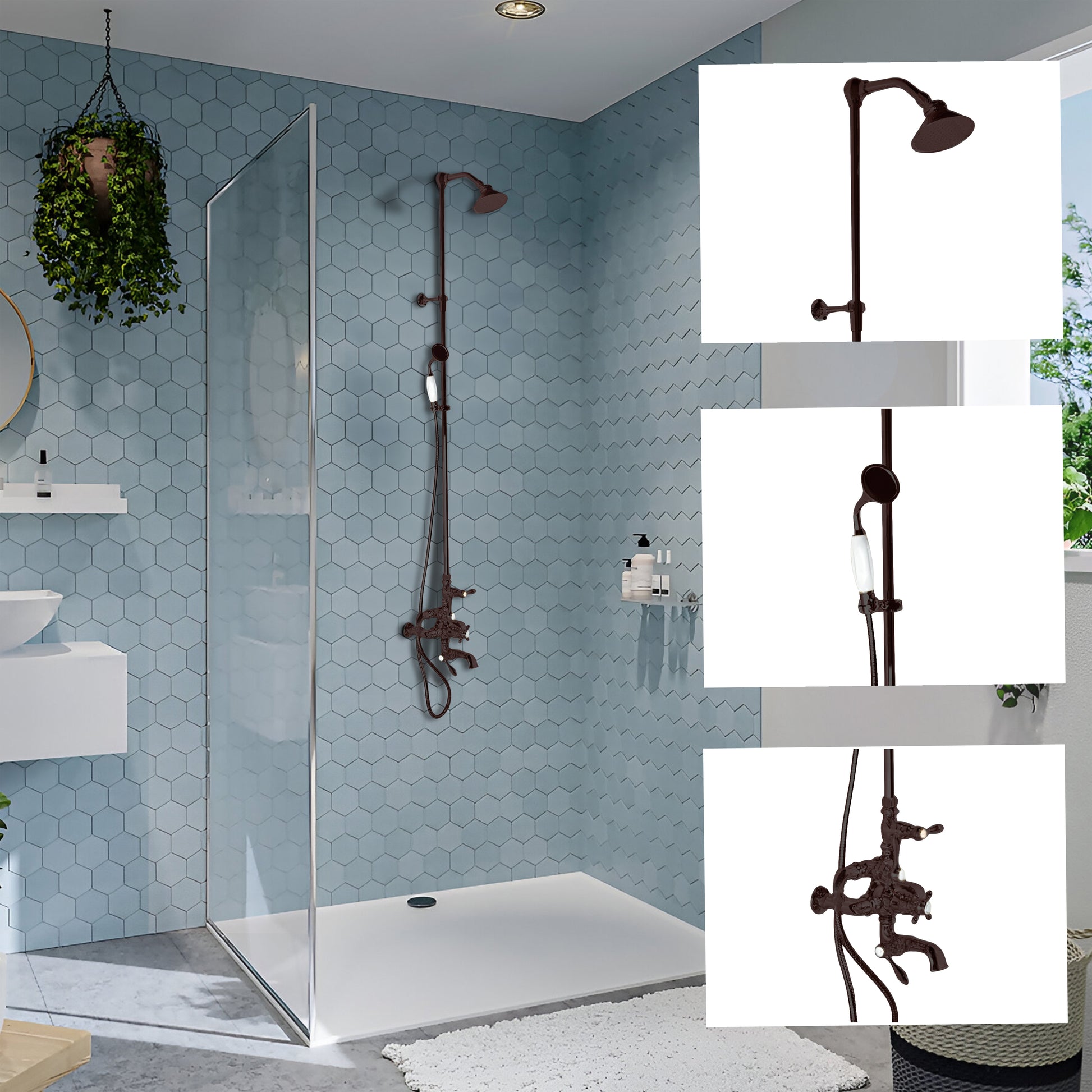 Thermostatic Shower System with Tub Spout P1089 | Strom Living - Showers
