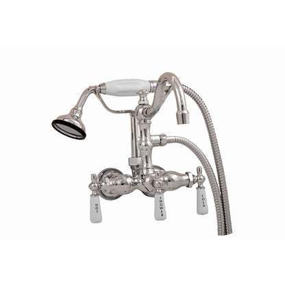 Strom Living Tub Faucet with Handheld Shower and Arched Spout