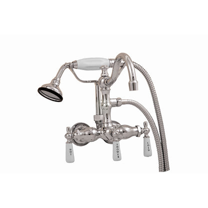 Strom Living Tub Faucet with Handheld Shower and Arched Spout