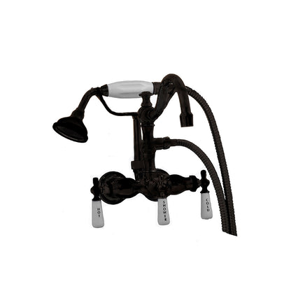 Strom Living Tub Faucet with Handheld Shower and Arched Spout