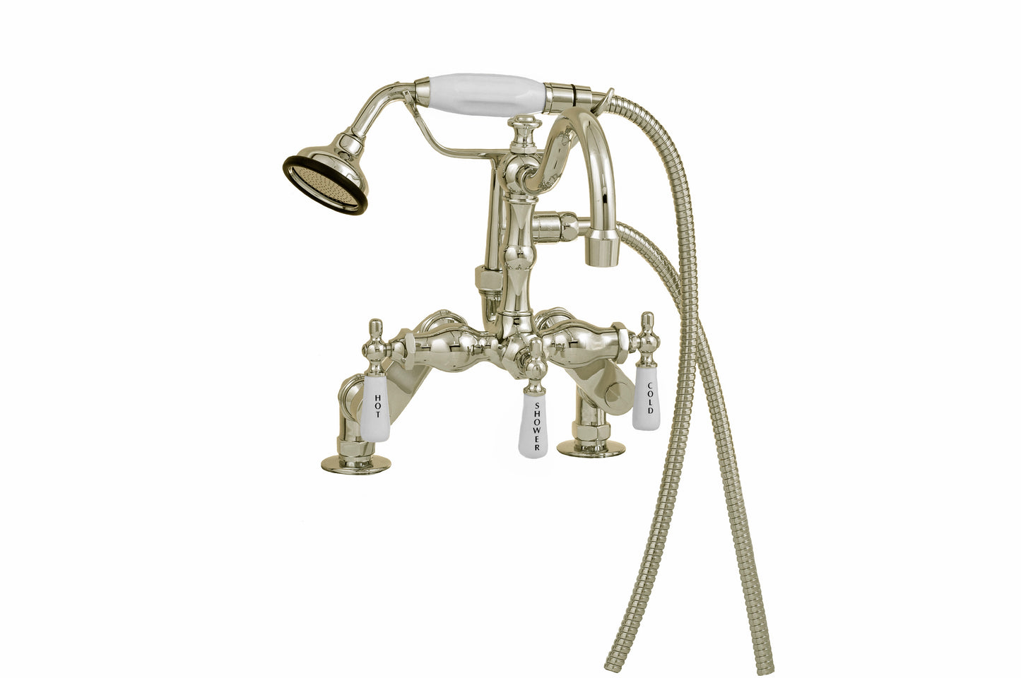 Strom Living Tub Faucet with Handheld Shower and Vacuum Breaker