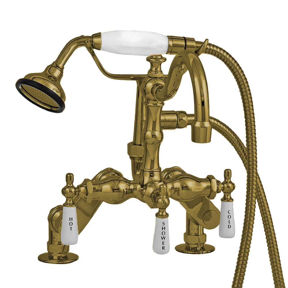 Deck Mount Telephone Faucet w/ Handheld P1054 | Strom Living - Tub Fillers
