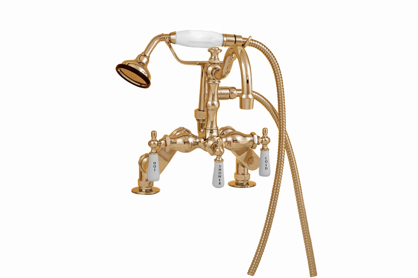 Strom Living Tub Faucet with Handheld Shower and Vacuum Breaker
