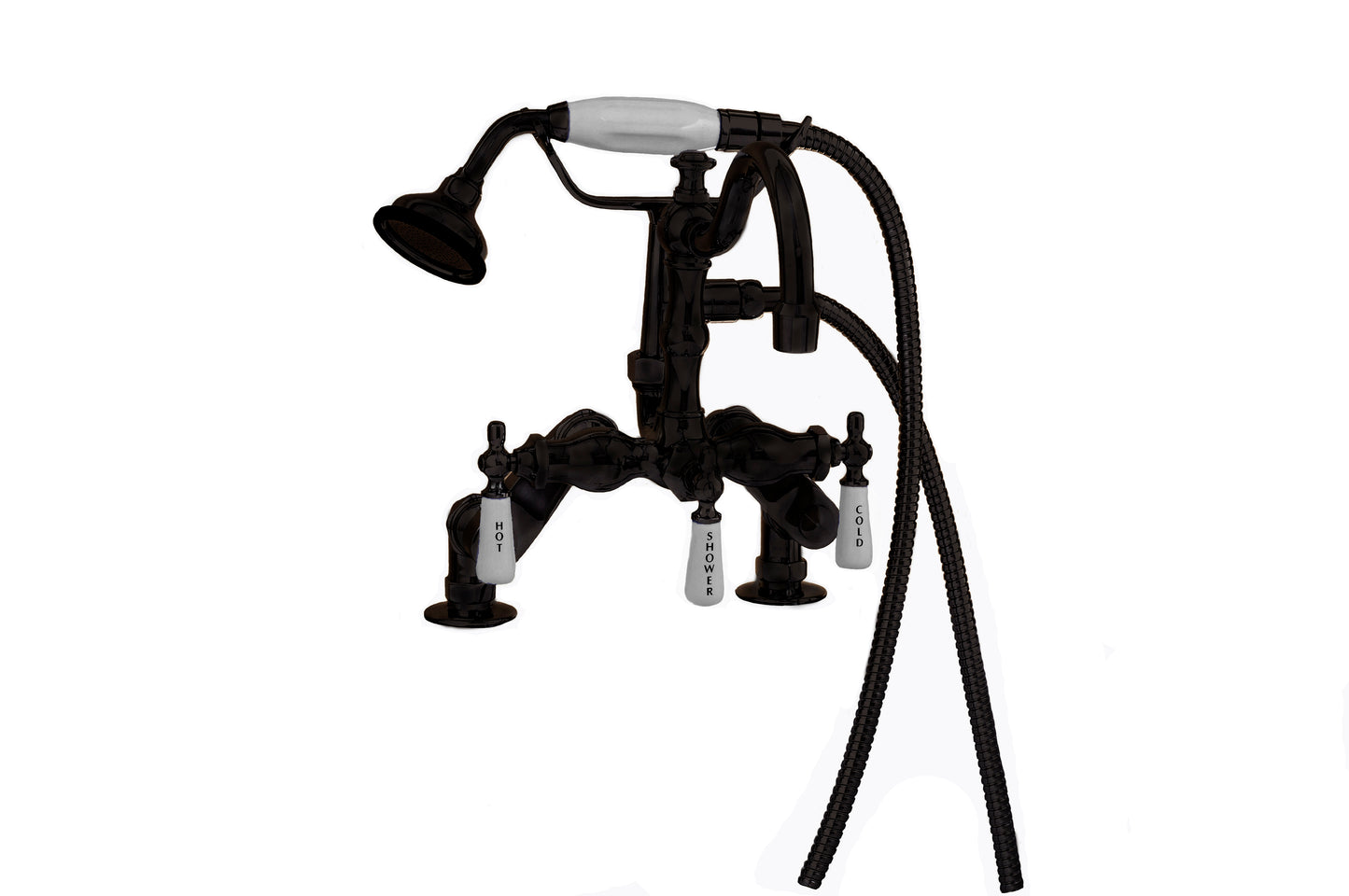 Strom Living Tub Faucet with Handheld Shower and Vacuum Breaker