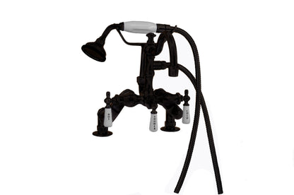 Strom Living Tub Faucet with Handheld Shower and Vacuum Breaker