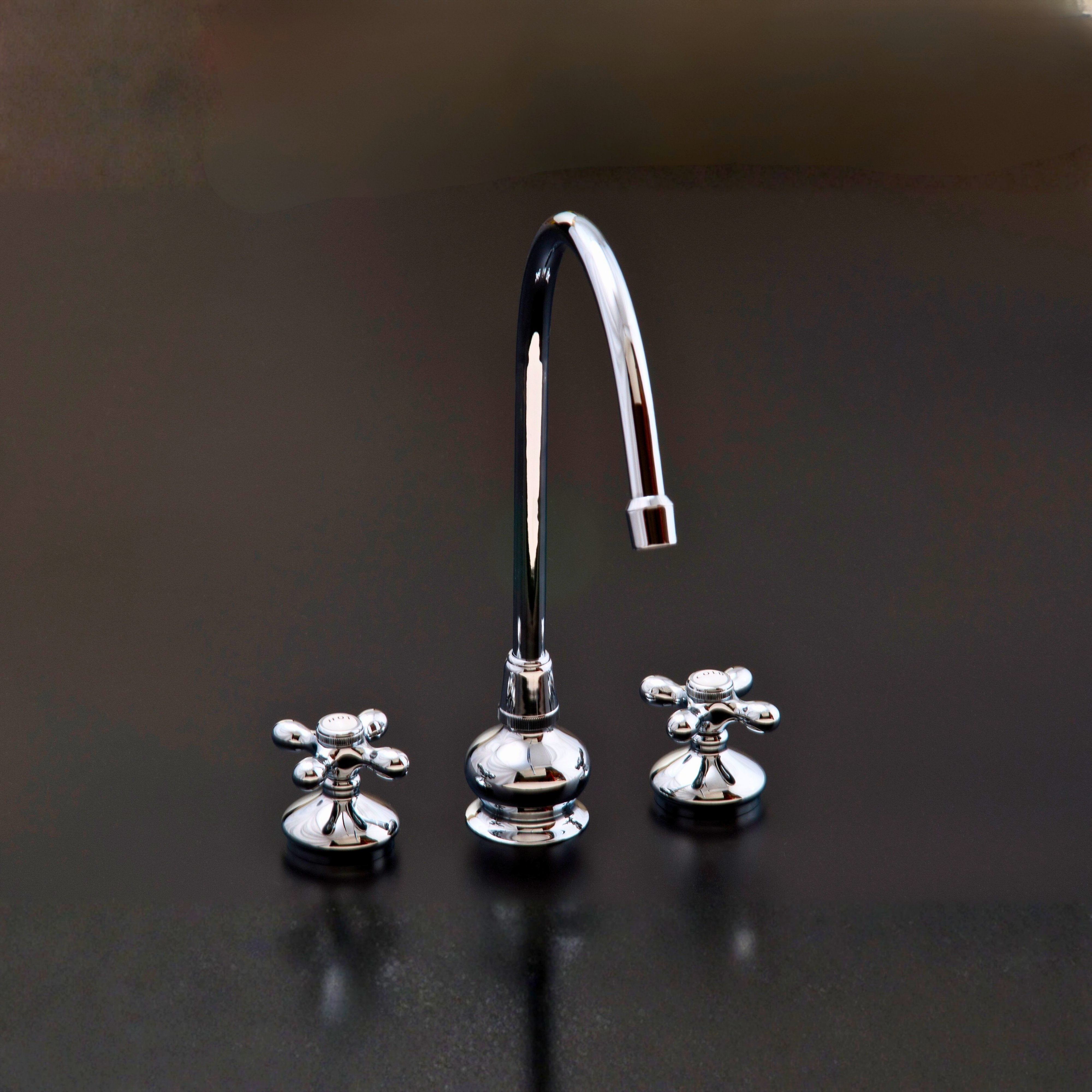 Sacramento Tall Kitchen Faucet 8" Deck Mount P1065 | Strom Living - Kitchen Faucets