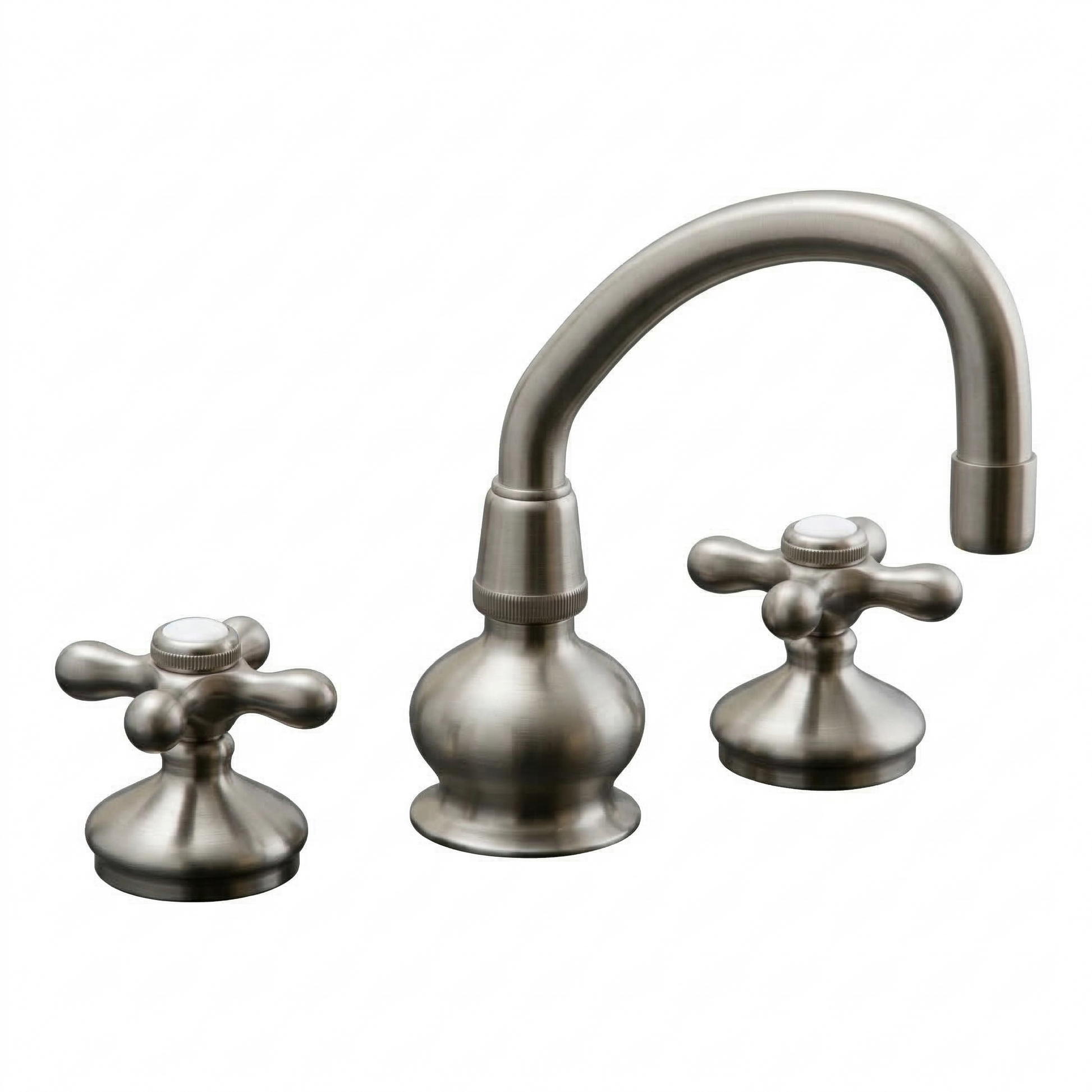 Sacramento Kitchen Faucet Arched Spout 8" P1066 | Strom Living Matte Nickel - Kitchen Faucets