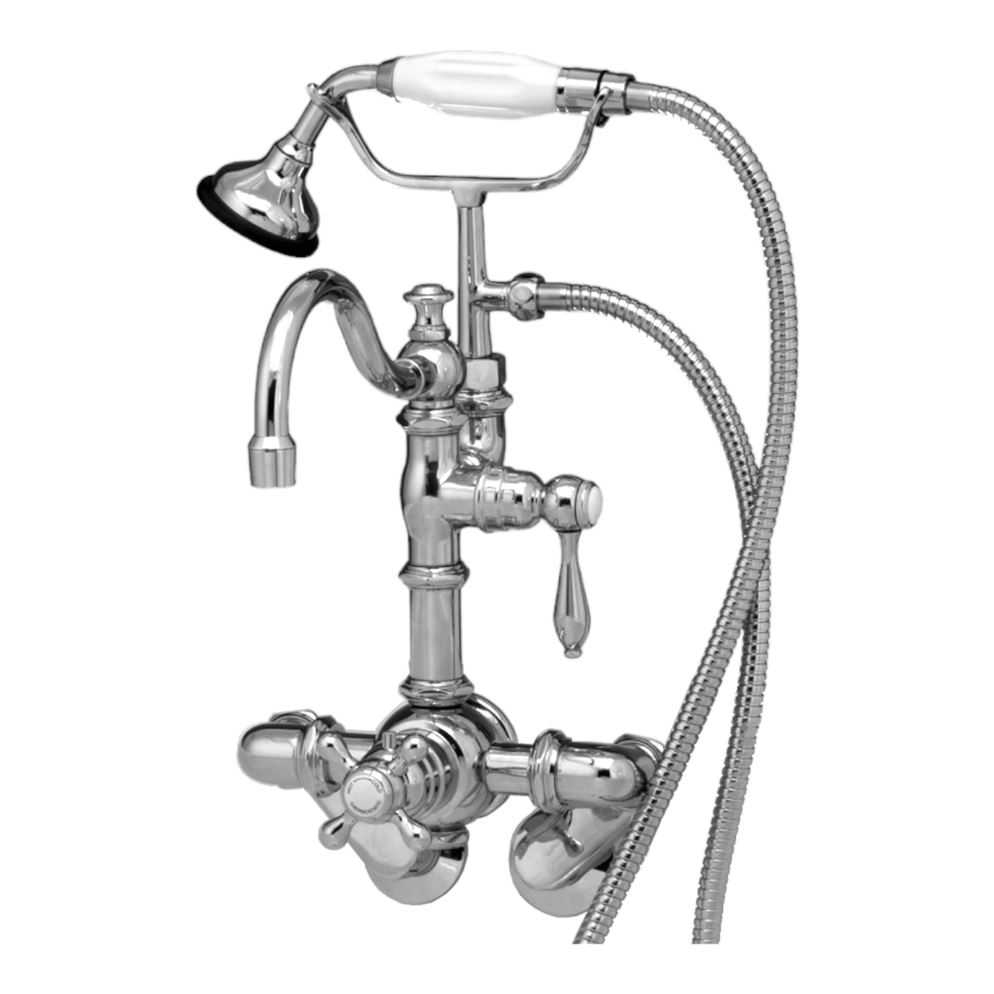 Thermostatic Tub Faucet with Tub Filler and Handheld Shower P1067 | Strom Living