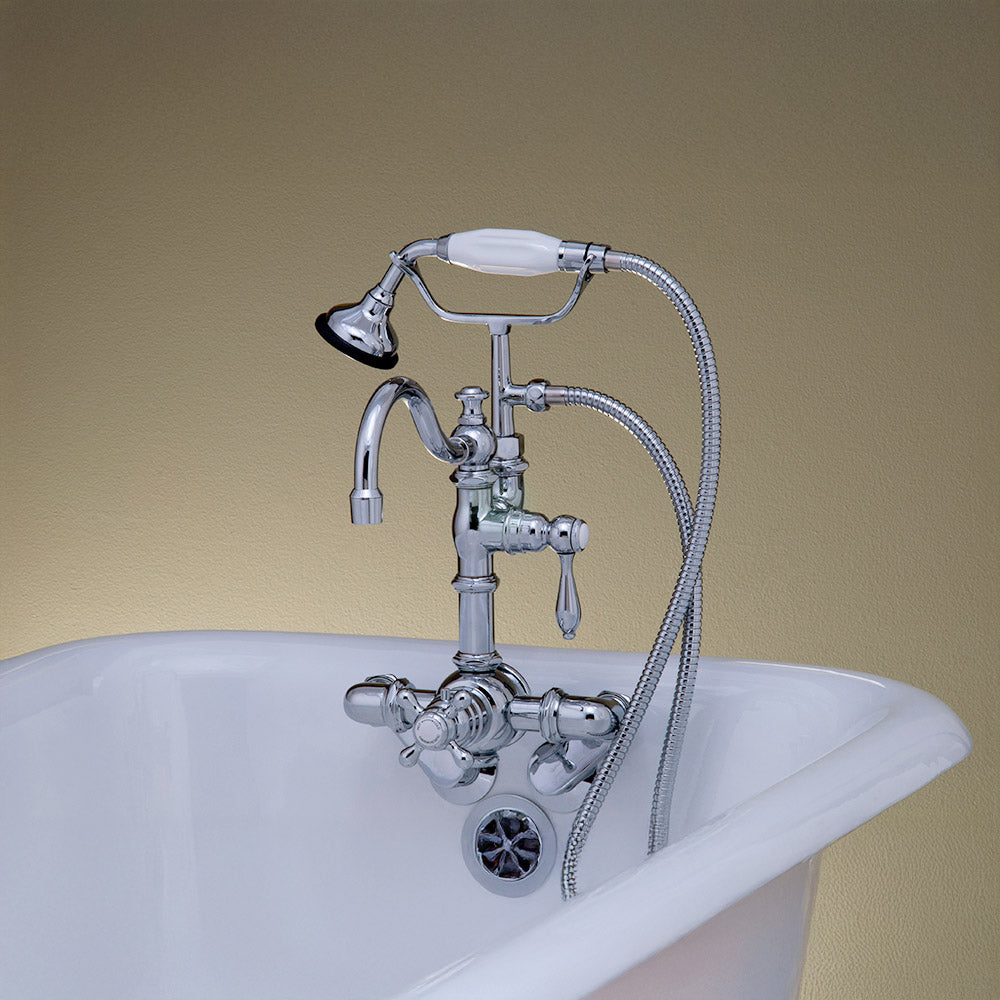 Thermostatic Wall Mount Tub Faucet w/ Handheld P1067 | Strom Living - Tub Fillers