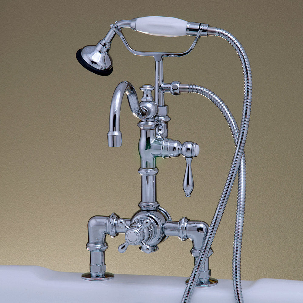 Thermostatic Deck Mount Tub Faucet w/ Diverter P1068 | Strom Living - Tub Fillers