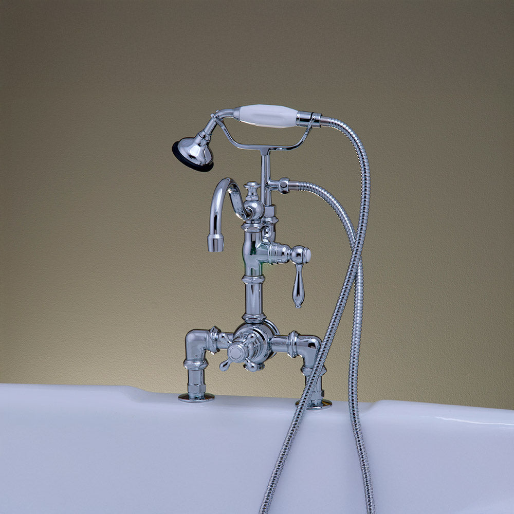 Thermostatic Deck Mount Tub Faucet w/ Diverter P1068 | Strom Living - Tub Fillers