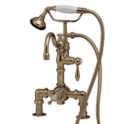 Thermostatic Deck Mount Tub Faucet with Diverter and Handheld Shower P1068 | Strom Living