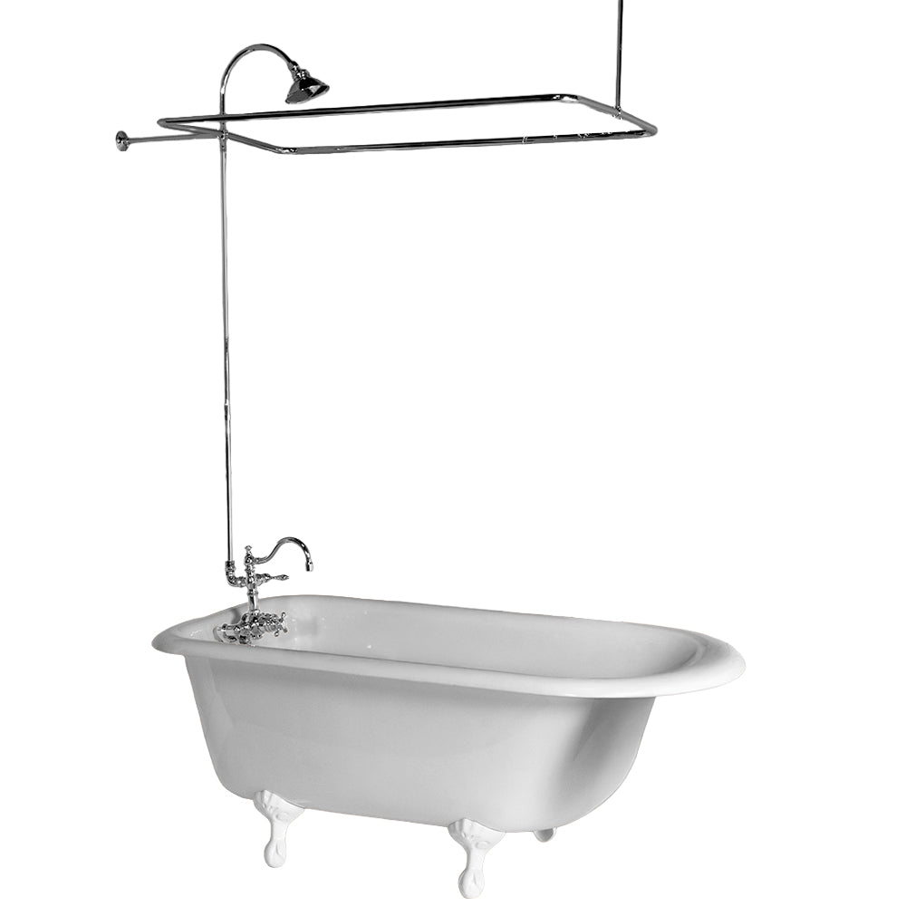 Thermostatic Exposed Enclosure Shower Set with Shower Head and 65" Riser P1071 | Strom Living