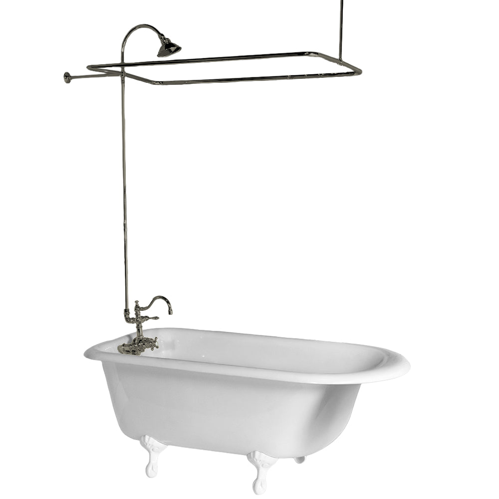 Thermostatic Tub Enclosure Shower System P1071 | Strom Living Matte Nickel - Showers
