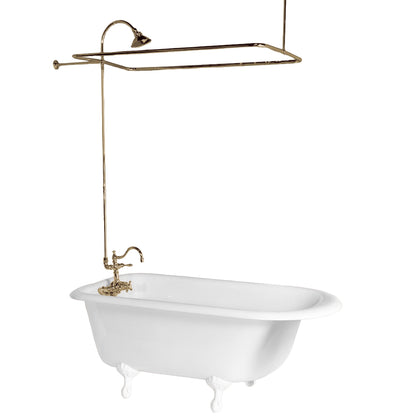 Strom Living Thermostatic Exposed Enclosure Shower Set with Shower Head and 65" Riser