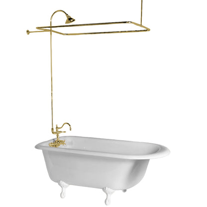 Strom Living Thermostatic Exposed Enclosure Shower Set with Shower Head and 65" Riser