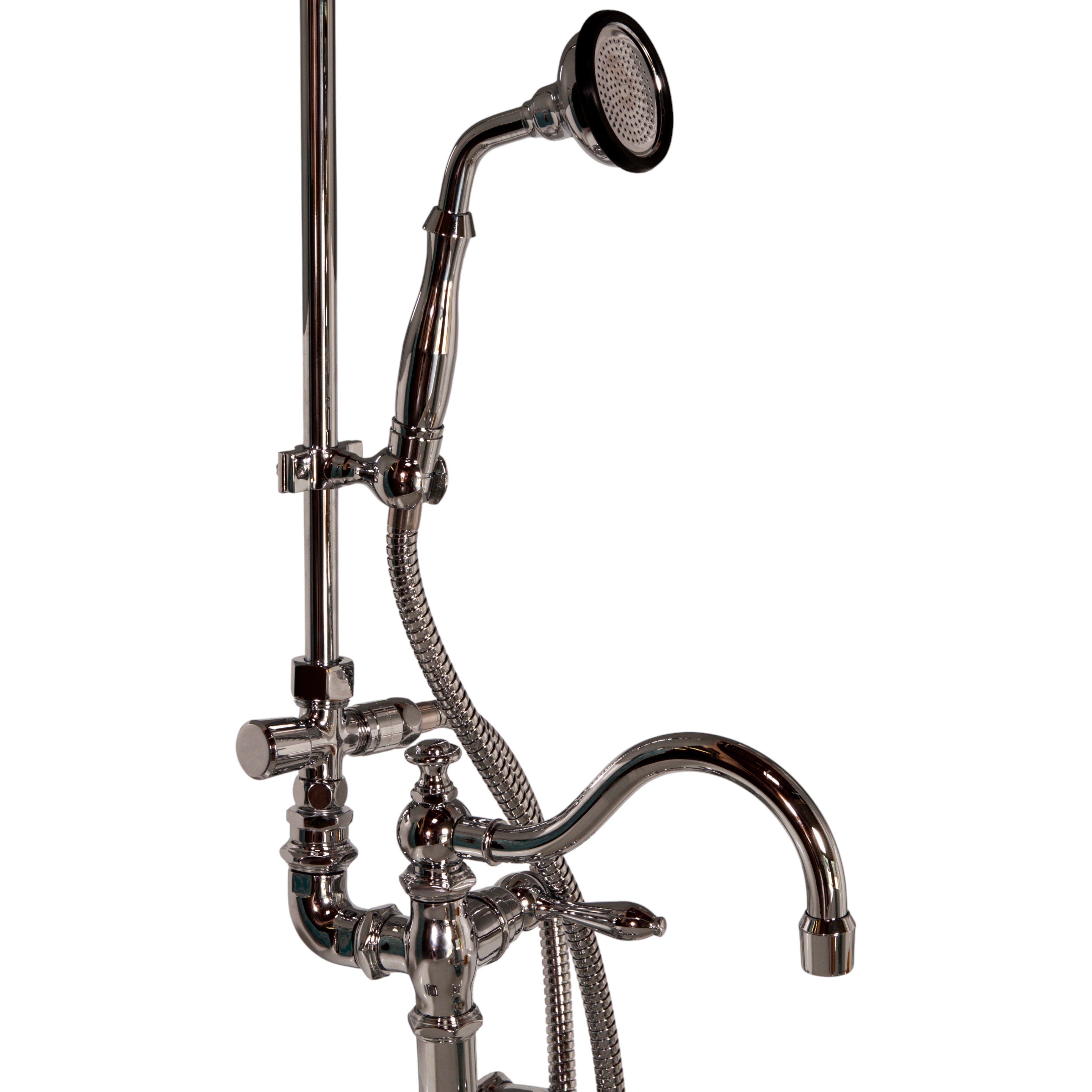 Strom Living Handheld Conversion Kit with Vacuum Breaker, Riser Bracket and Diverter Kit - Shower Components