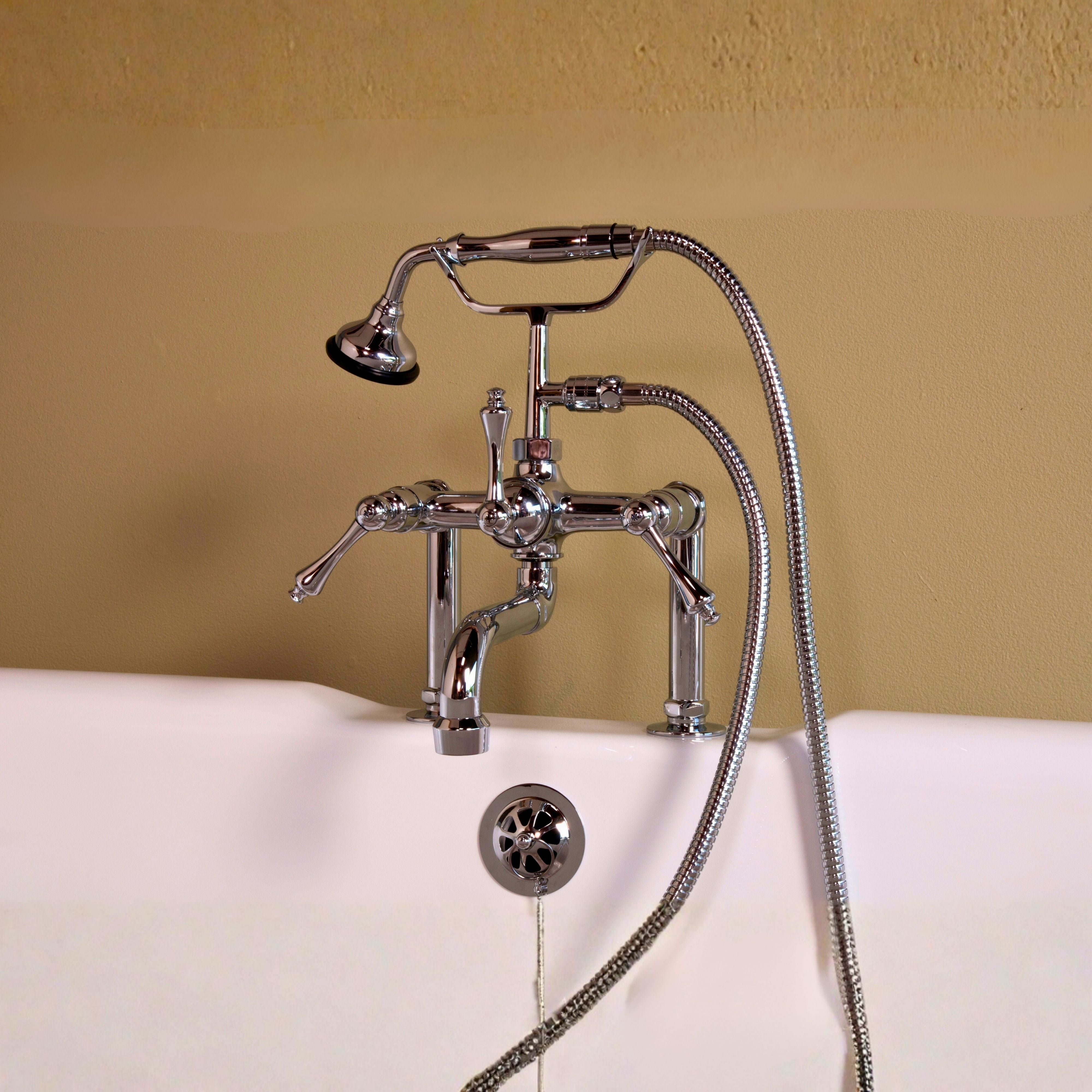 British Telephone Tub Faucet with Handheld P1074 | Strom Living - Tub Fillers