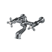 Strom Living Wall Mounted Tub Filler Faucet with Cross Handles